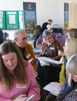 Photo of people engaged in a Community-Led Planning activity